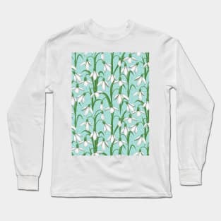 Snowdrops Pattern Long Sleeve T-Shirt